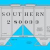 87-0260 - Southern PS 70T Covered Hopper – Stencil Lettering