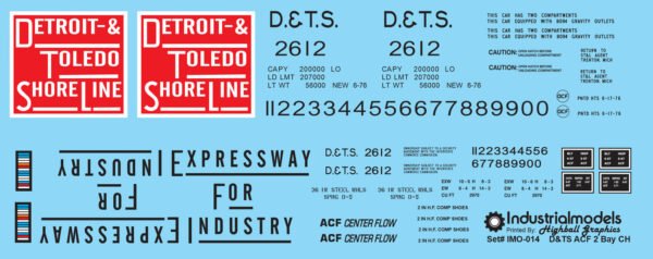 IMO-014 - Detroit & Toledo Shore Line 2 Bay ACF Center Flow Hopper Industrial Models - Image 2