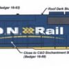 L-173 - Ontario Northland ON Rail Hood Units