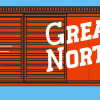 IMO-043 Great Northern Double Door 40' Boxcar - Red Industrial Models