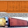 F-487 Louisiana Pacific LOAM/NOKL Evans PH I&II Side-Slider 52' Boxcars