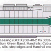 L-140 - Alsthom Leasing (GCFX) SD40-2's 3053-3068