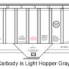 87-0265 - Missouri Pacific PS 4750 Covered Hopper - Buzzsaw