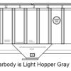 87-0279 - Missouri Illinois (MP) PS 4750 Covered Hopper - Buzzsaw