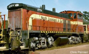 L-389 - North Louisiana & Gulf MP15DC's, GP38 & Caboose