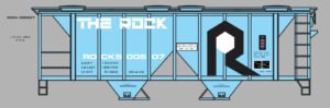 87-0150 - Rock Island Blue 70T Covered Hoppers