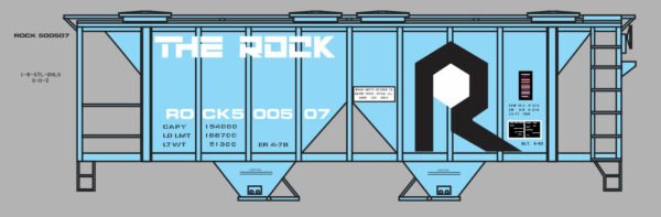 87-0150 - Rock Island Blue 70T Covered Hoppers