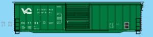 87-0290 - Virginia Central / P&PU 50' Boxcars